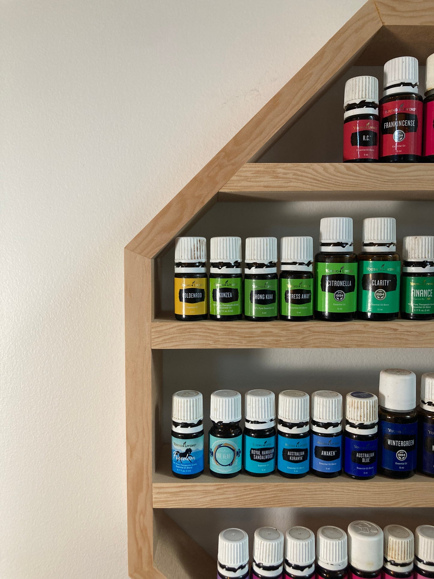 Essential Oil display shelf