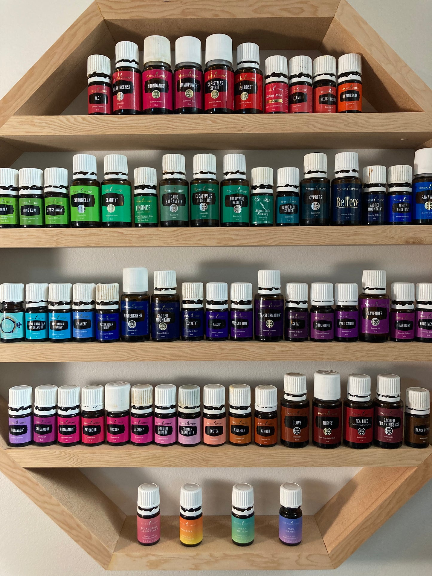 Essential Oil display shelf